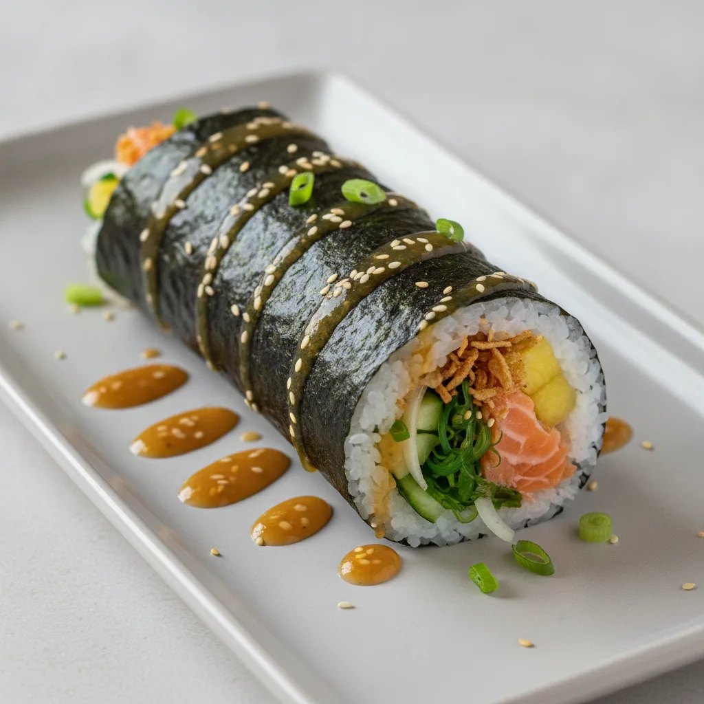 Yuzu Ponzu Salmon Burrito Platter