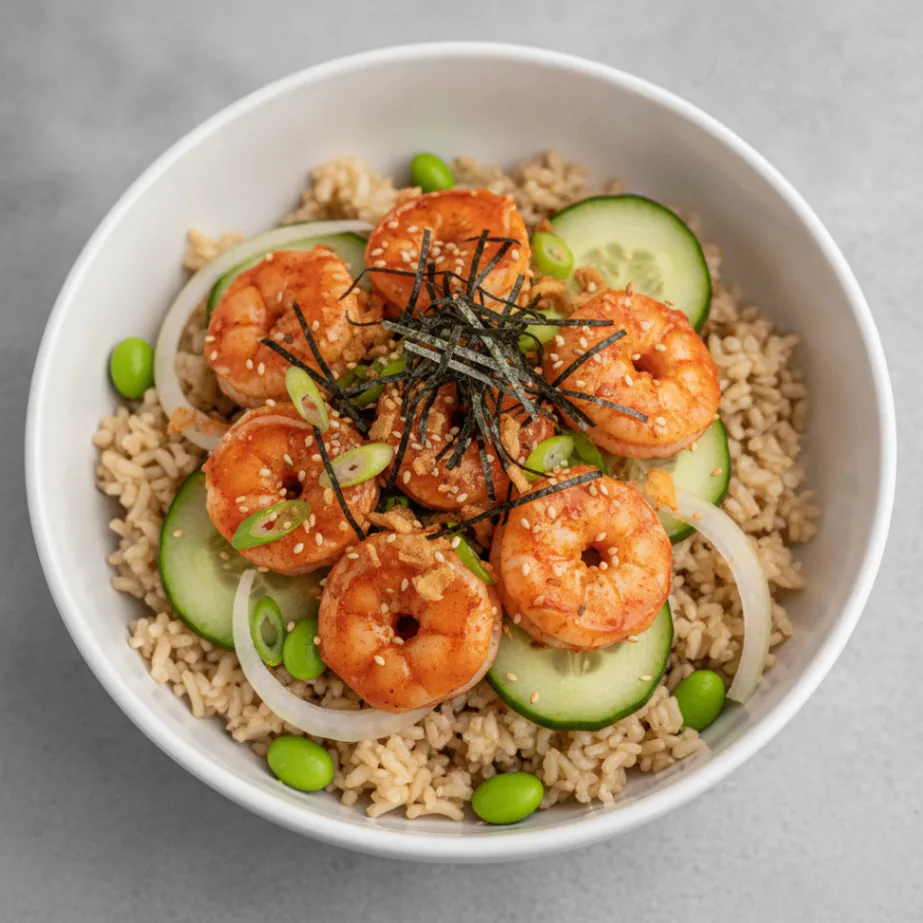 Gluten Free Spicy Shrimp Bowl (Regular) — Brown Rice