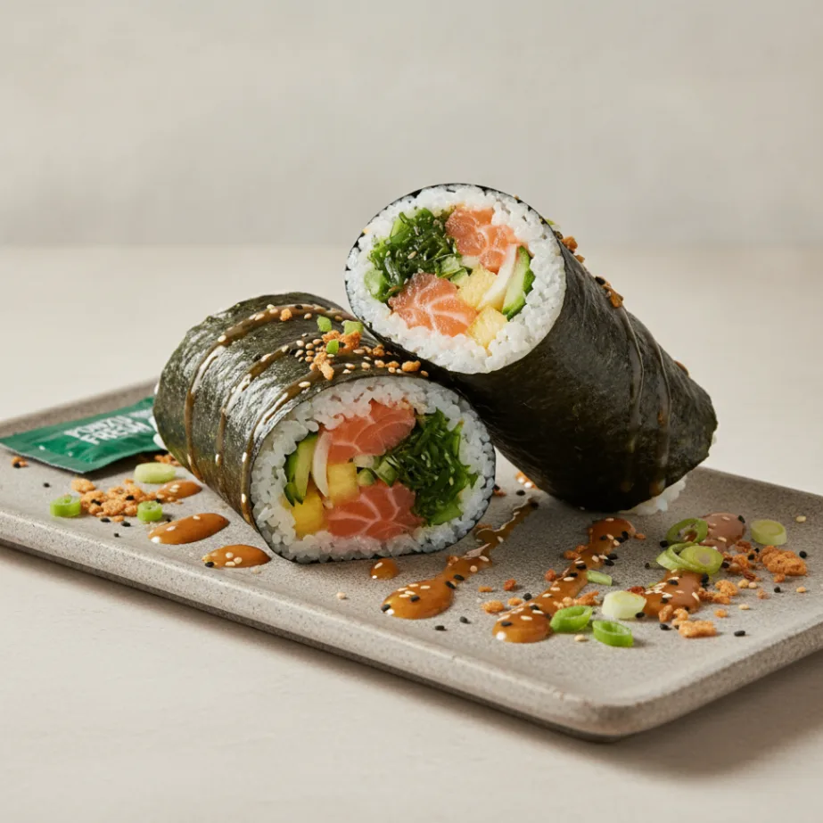 Yuzu Ponzu Salmon Burrito Platter