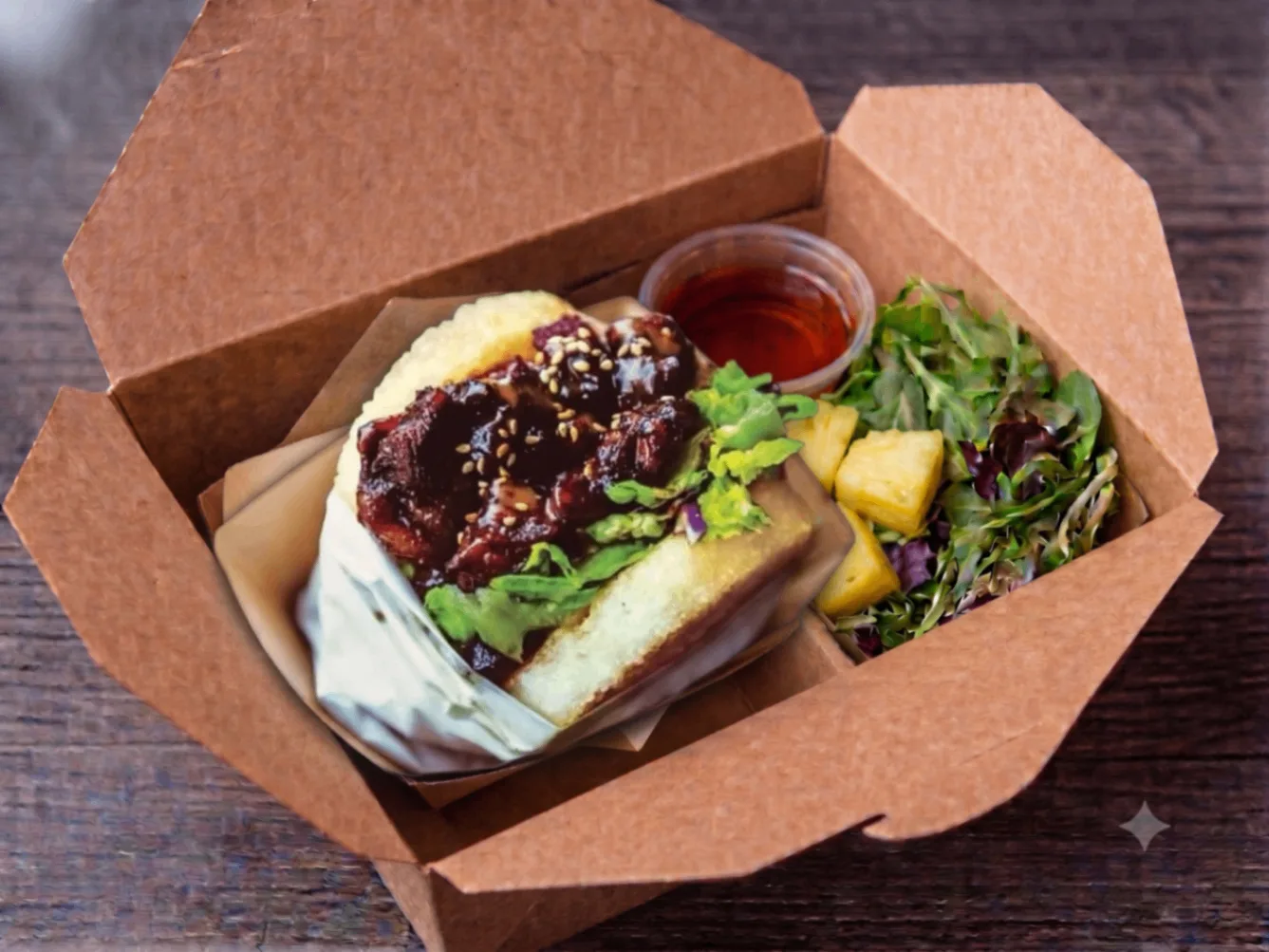 The Original KoJa and Side Salad w/ Pineaaple Box