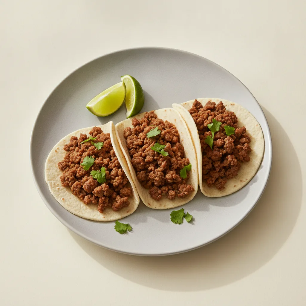 Street Taco Station with Seasoned Beef Street Taco Station with Seasoned Beef