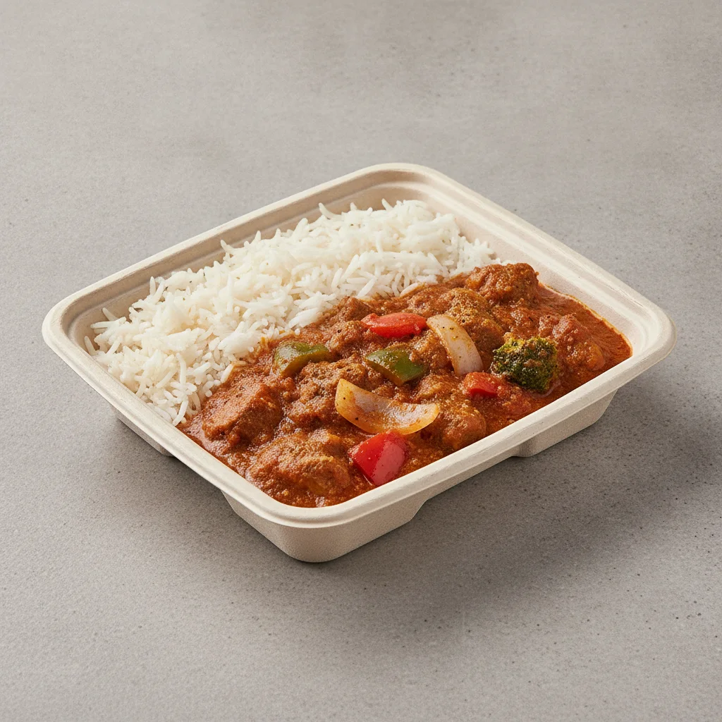 Lamb Jalfrazie with Rice (Lunch Box)