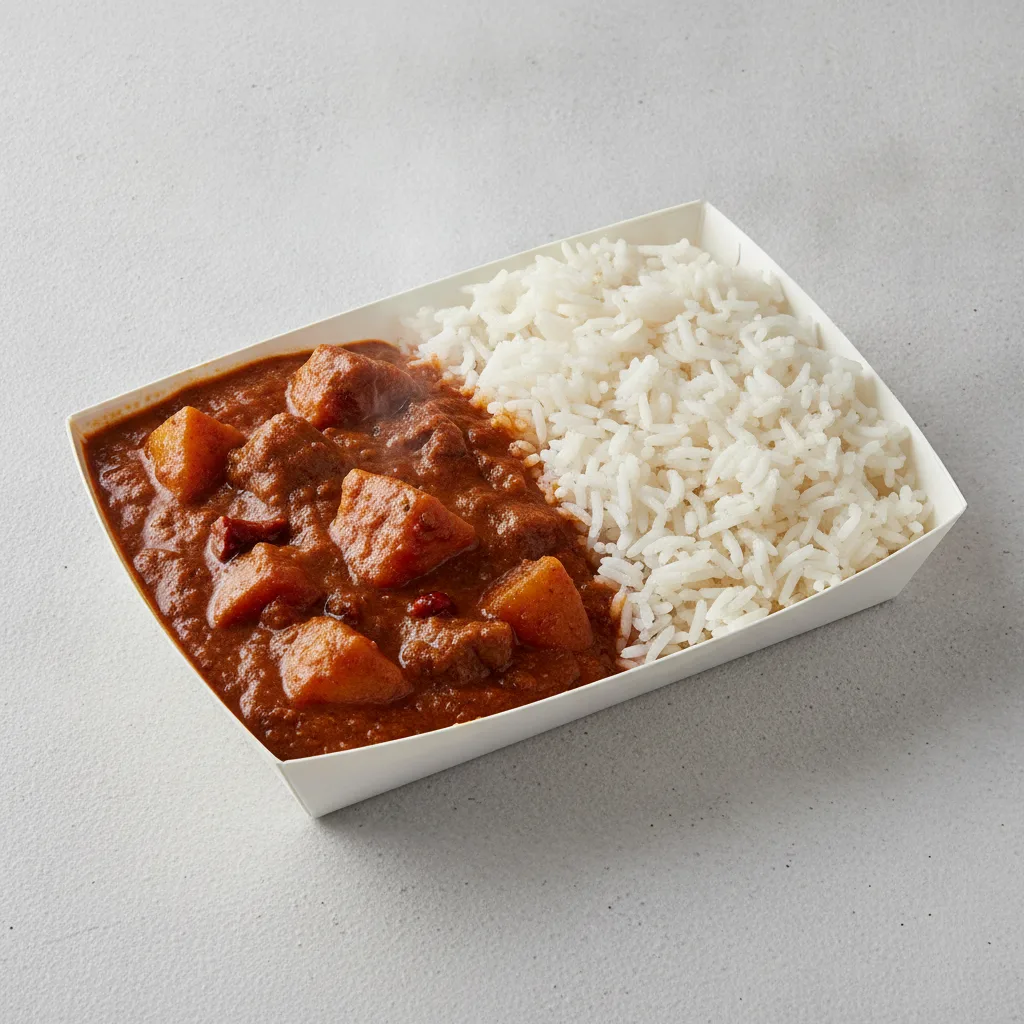 Lamb Vindaloo with Rice (Lunch Box)