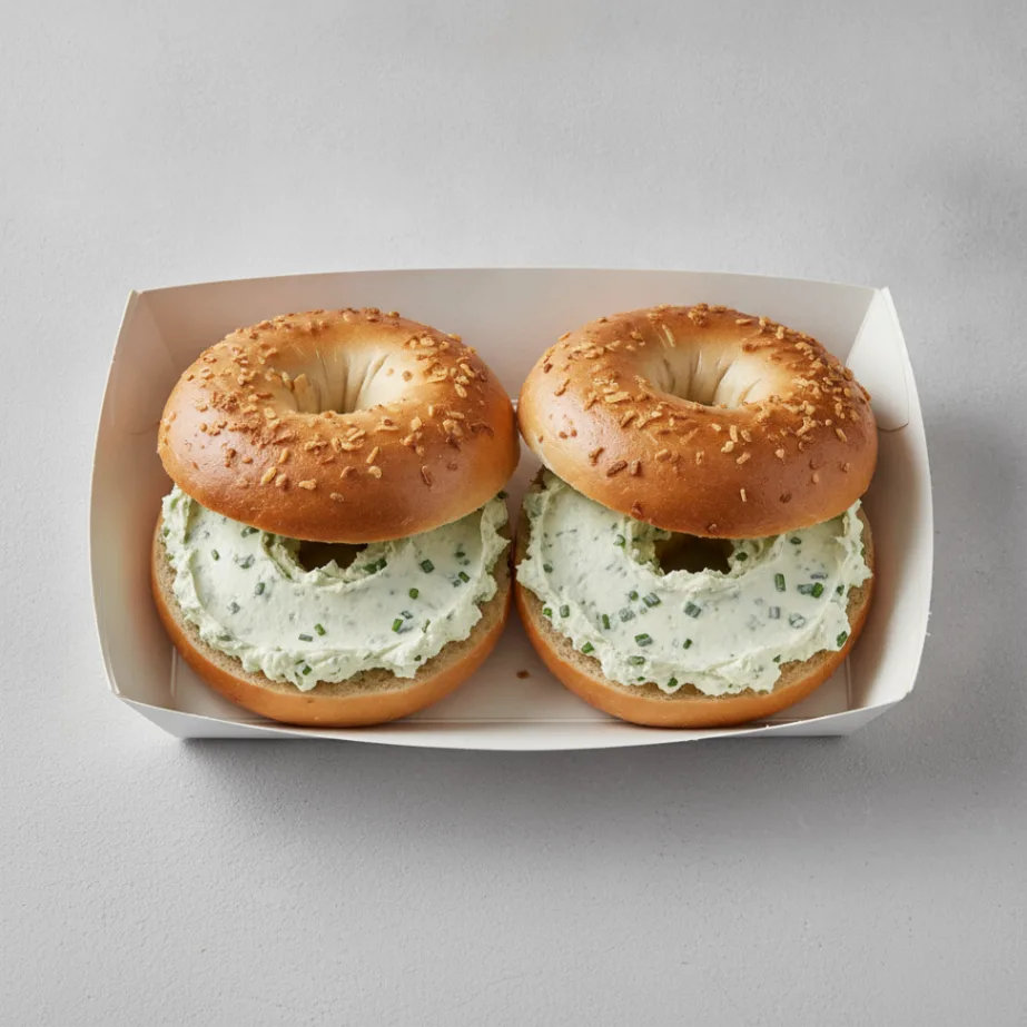 Bagel Box with Onion Bagels, Chive Cream Cheese