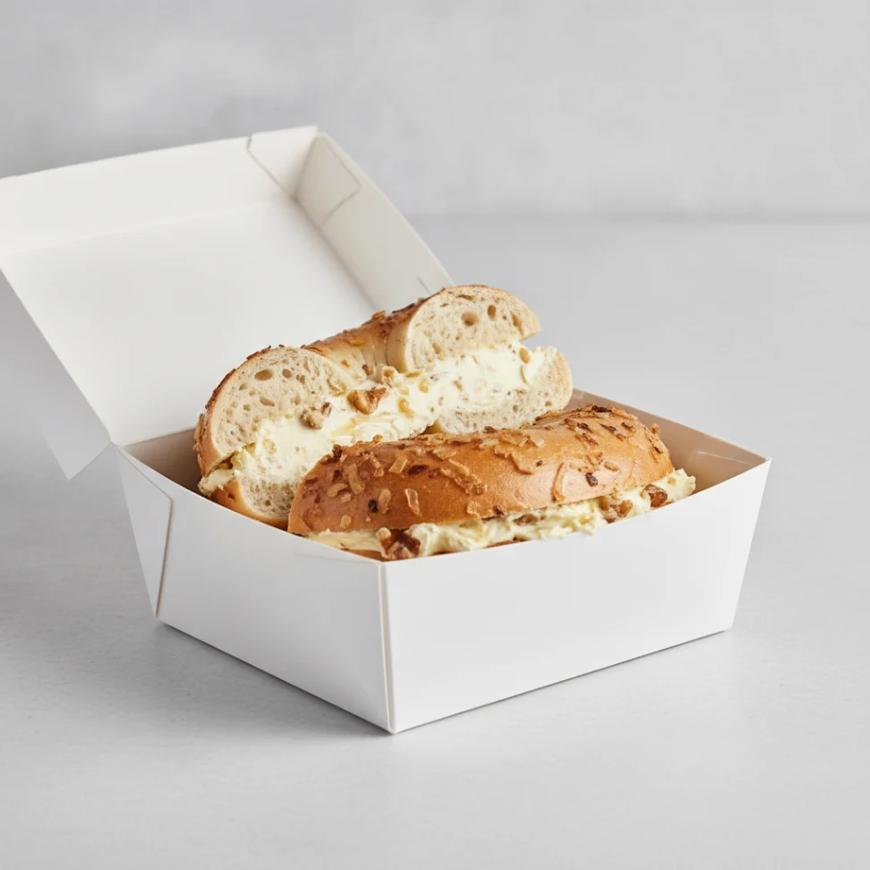 Bagel Box with Onion Bagels, Honey Walnut Cream Cheese