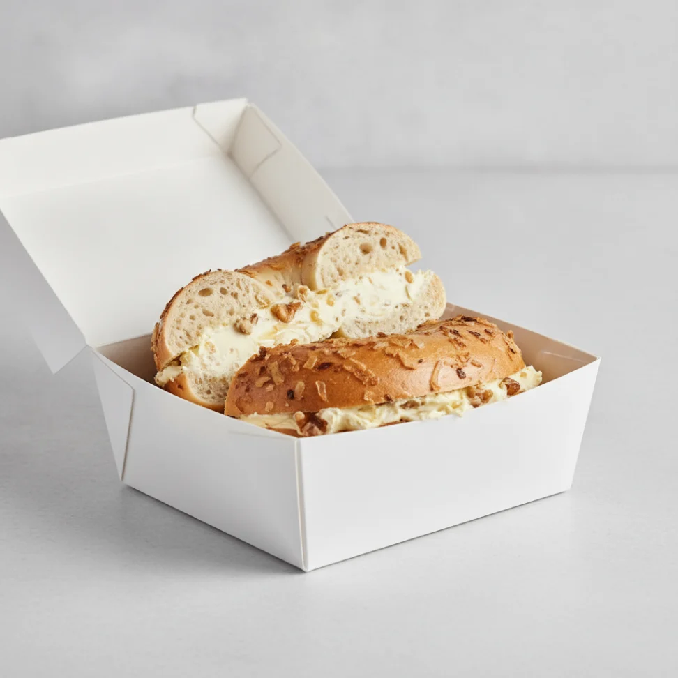 Bagel Box with Onion Bagels, Honey Walnut Cream Cheese