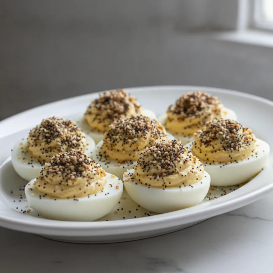 Deviled Eggs with Everything But The Bagel Deviled Eggs