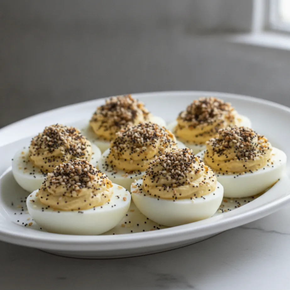 Deviled Eggs with Everything But The Bagel Deviled Eggs