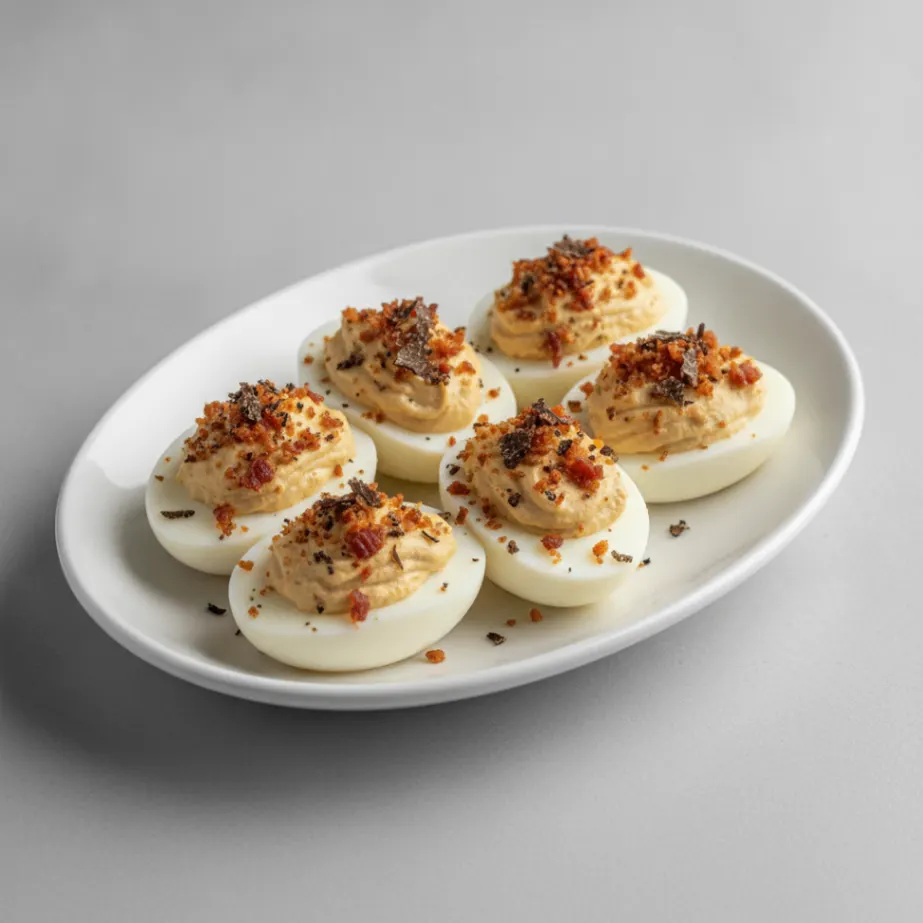 Deviled Eggs with Bacon Truffle Deviled Eggs