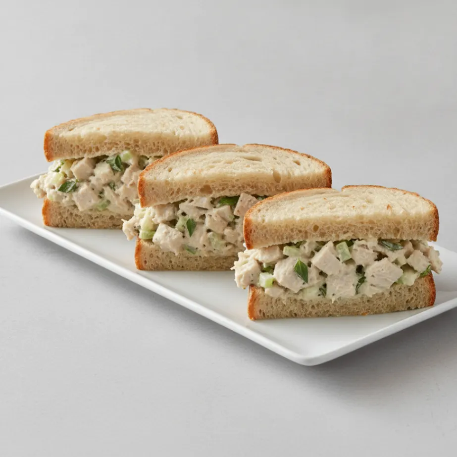 Sandwich Platter with Tarragon Chicken Salad Sandwich
