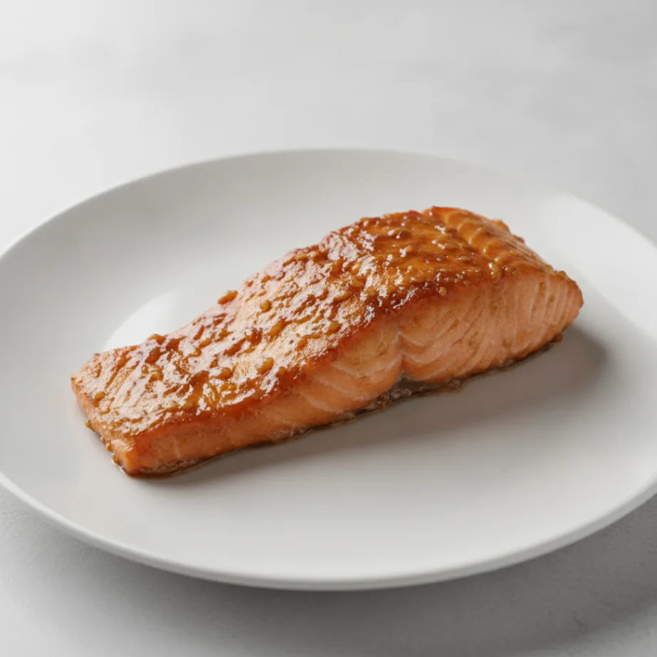Roasted Salmon Fillet with Miso-Soy Glaze