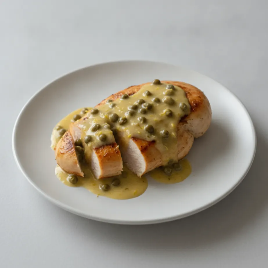 Grilled Chicken Breast with Lemon-Caper Sauce