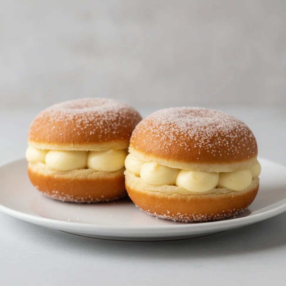 Bola de Berlim Donuts with Cream-Filled Donuts