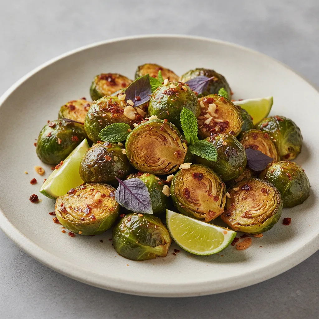Chili Crisp Brussels Sprouts Chili Crisp Brussels Sprouts
