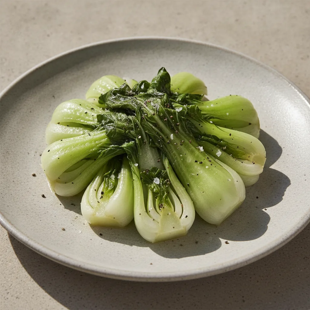 Salt & Pepper Sauteed Baby Bok Choy Salt & Pepper Sauteed Baby Bok Choy