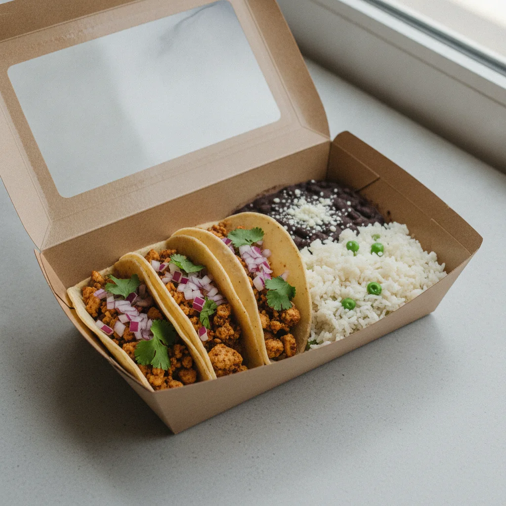 3 Taco Combo Box — Tofu