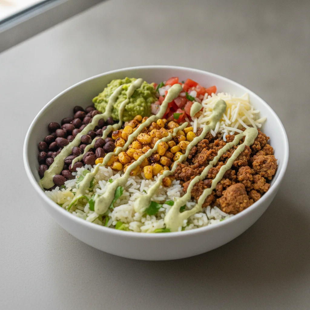 Vegetarian Beyond Meat Fiesta Bowl