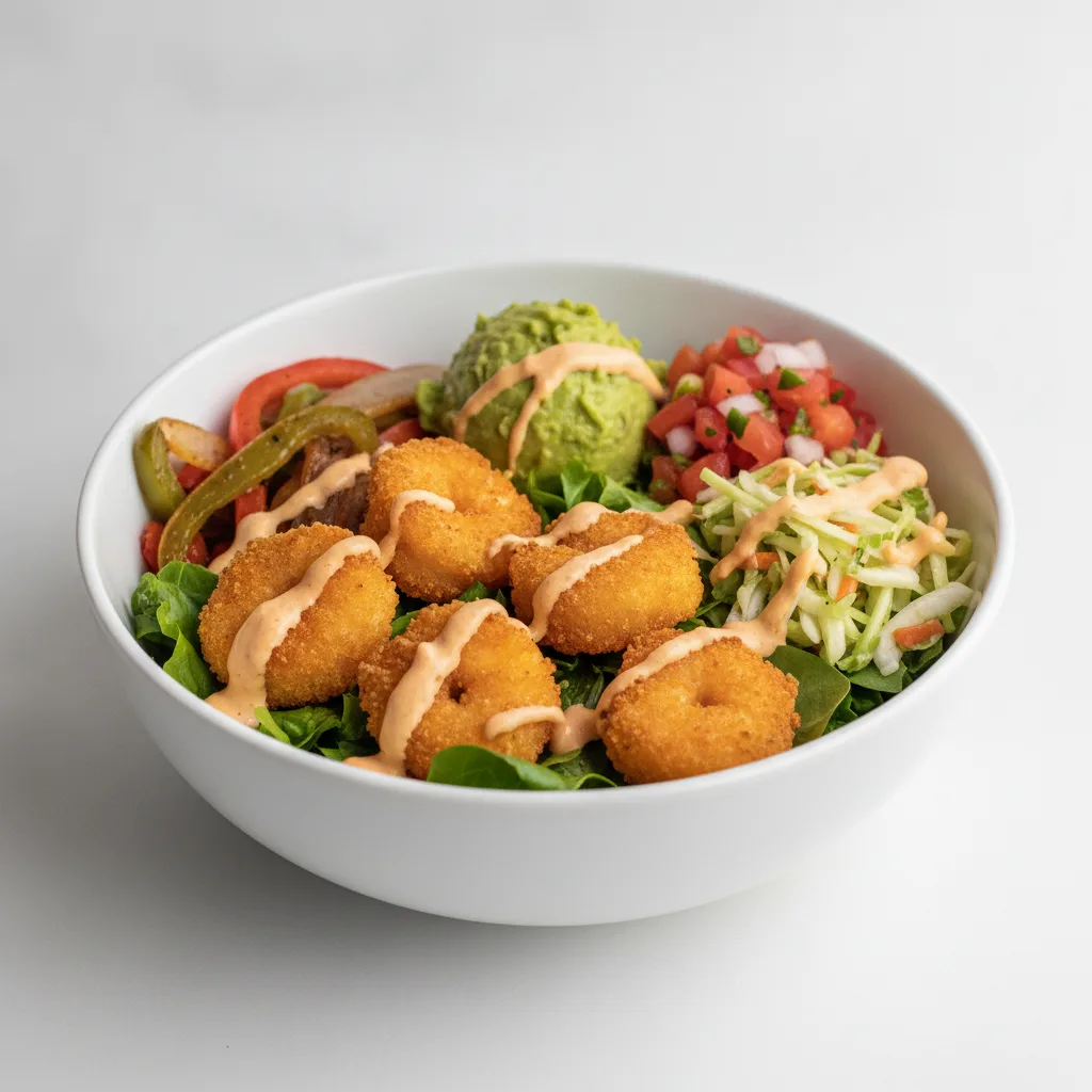 Fried Shrimp Keto Bowl