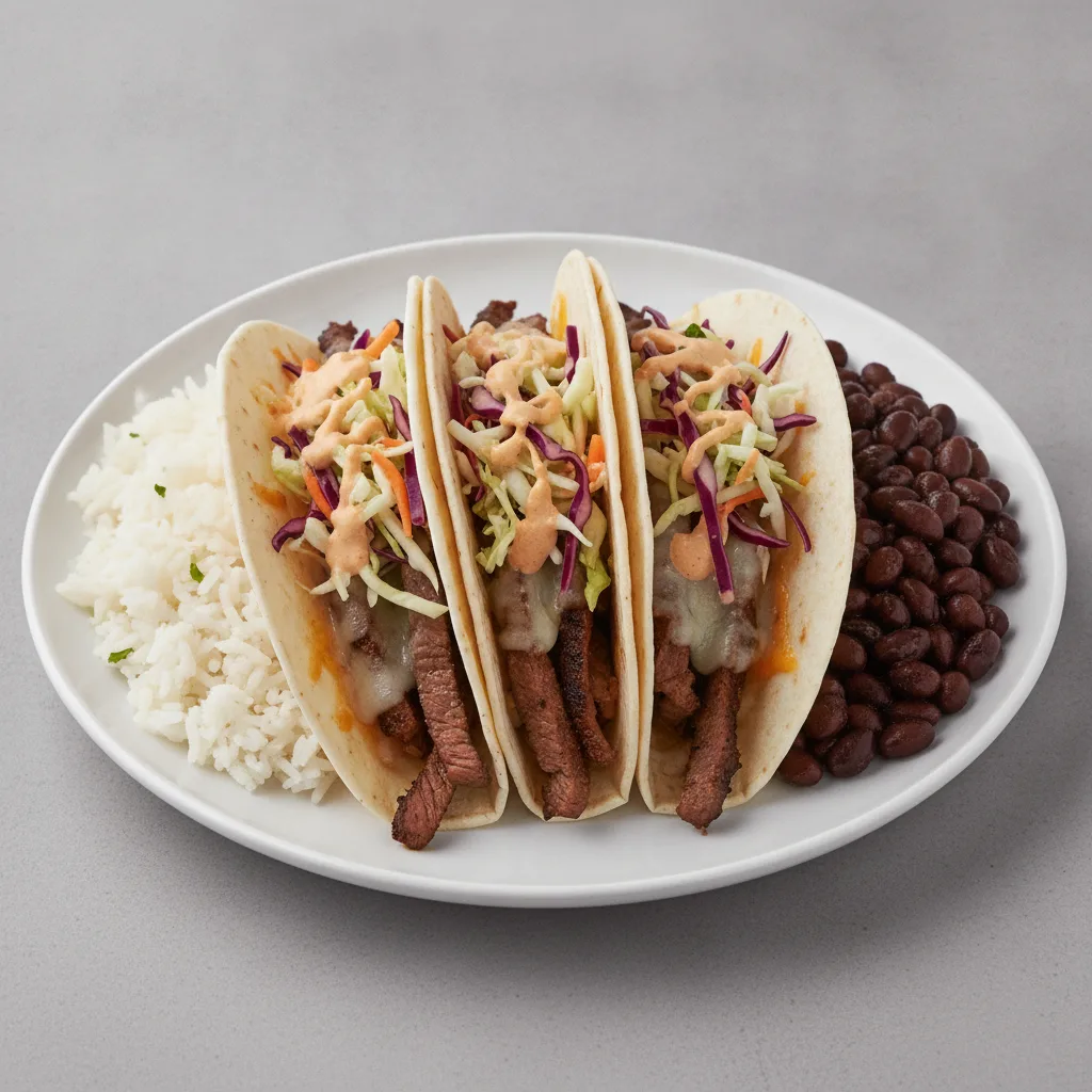 Chipotle Carne Asada (Steak) Taco Plate