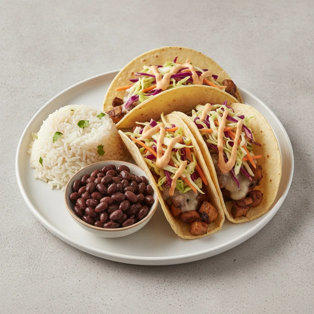 Chipotle Mushrooms Taco Plate