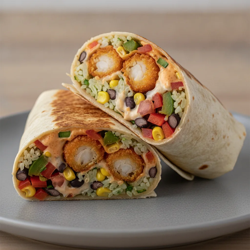 Fried Shrimp Chipotle Burrito