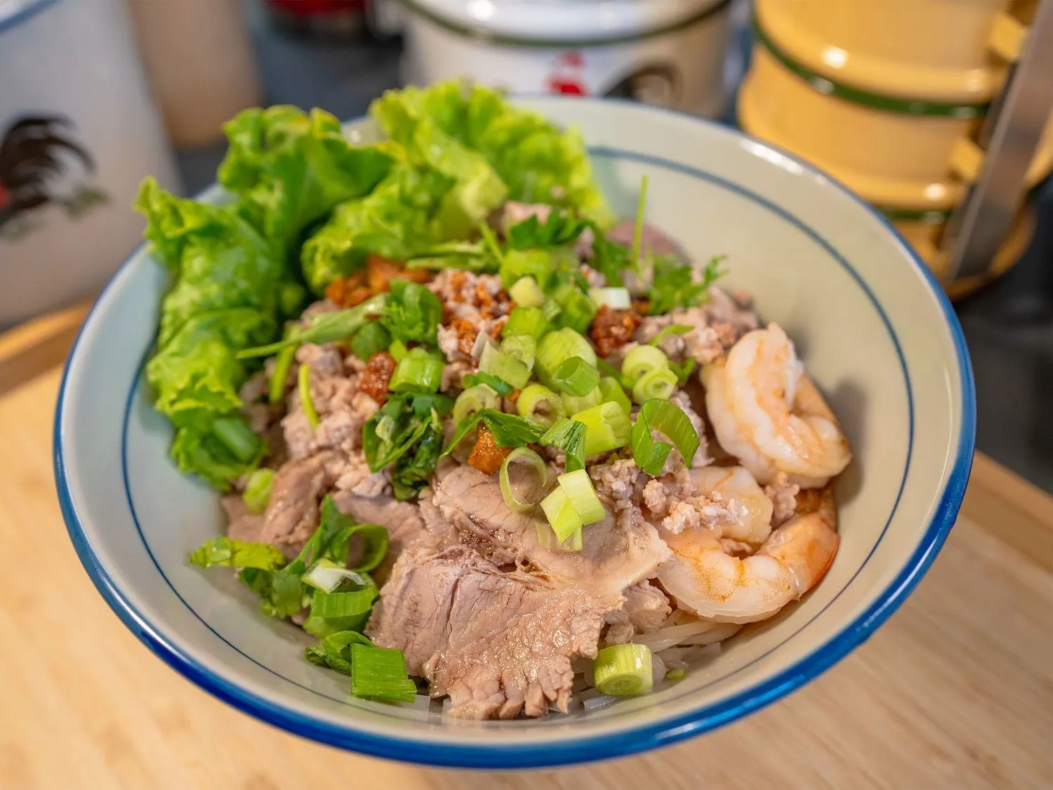 Kuy Teav Kouk (Dry Noodle Soup) - NO Pork Heart