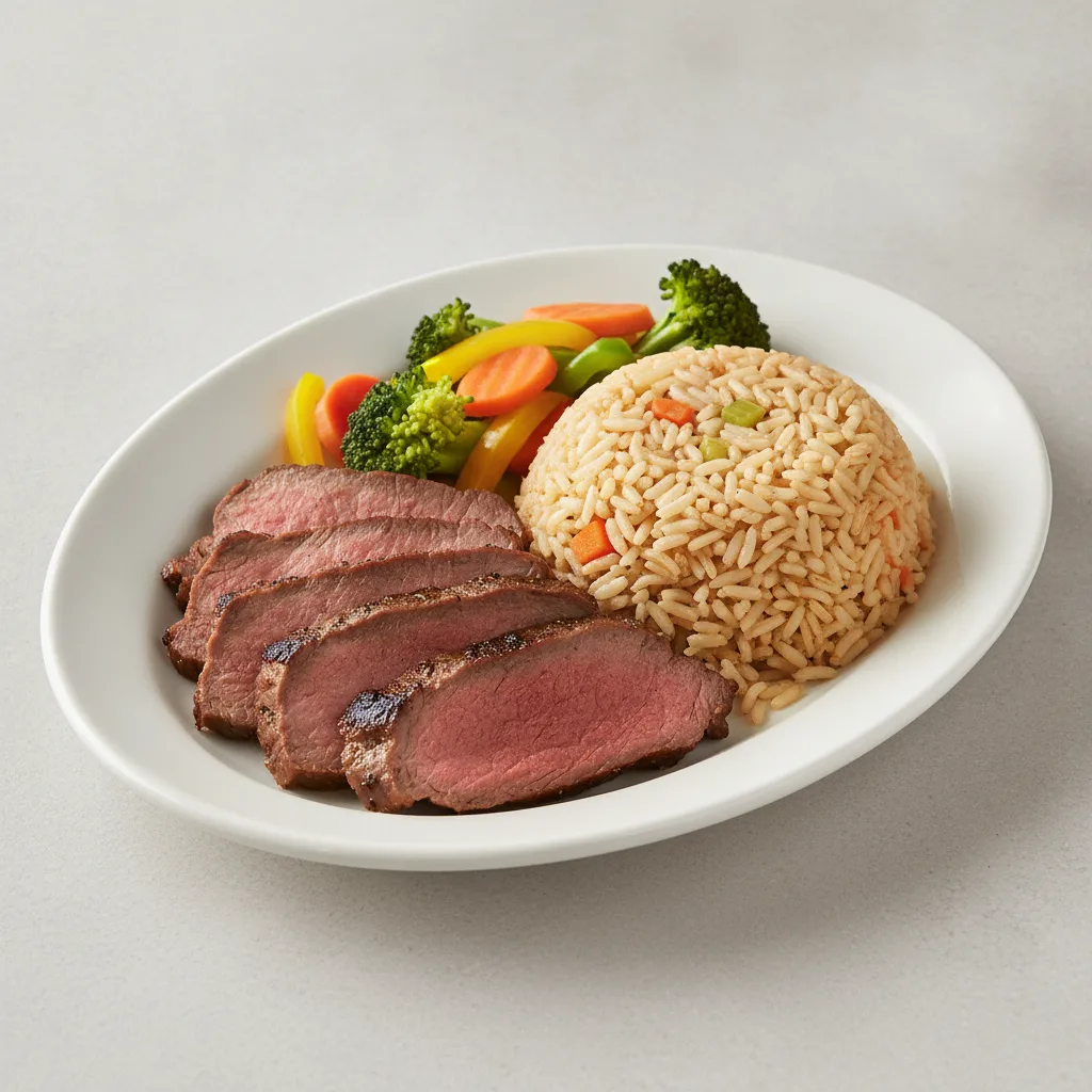 Steakhouse Tri Tip and Rice Pilaf Meal Steakhouse Tri Tip and Rice Pilaf Meal