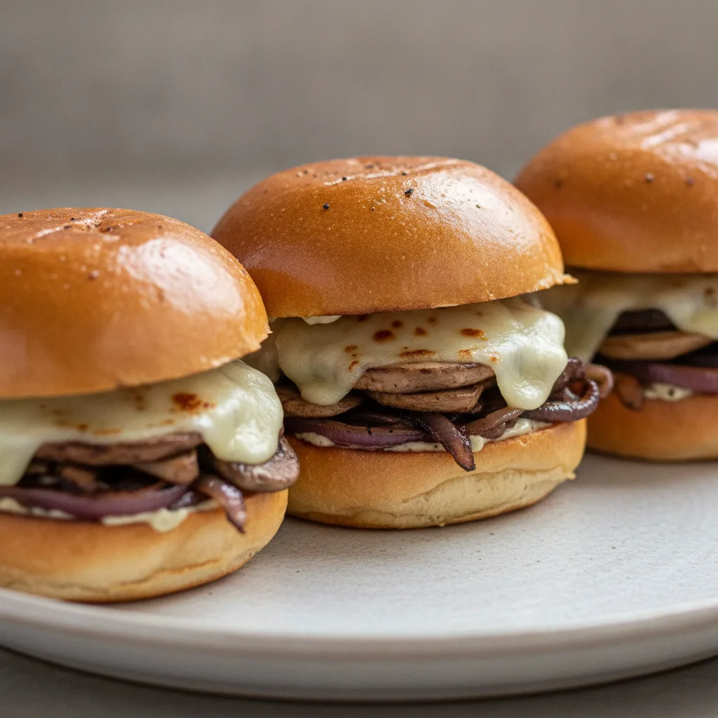 Vegetarian Fungo Sliders Vegetarian Fungo Sliders