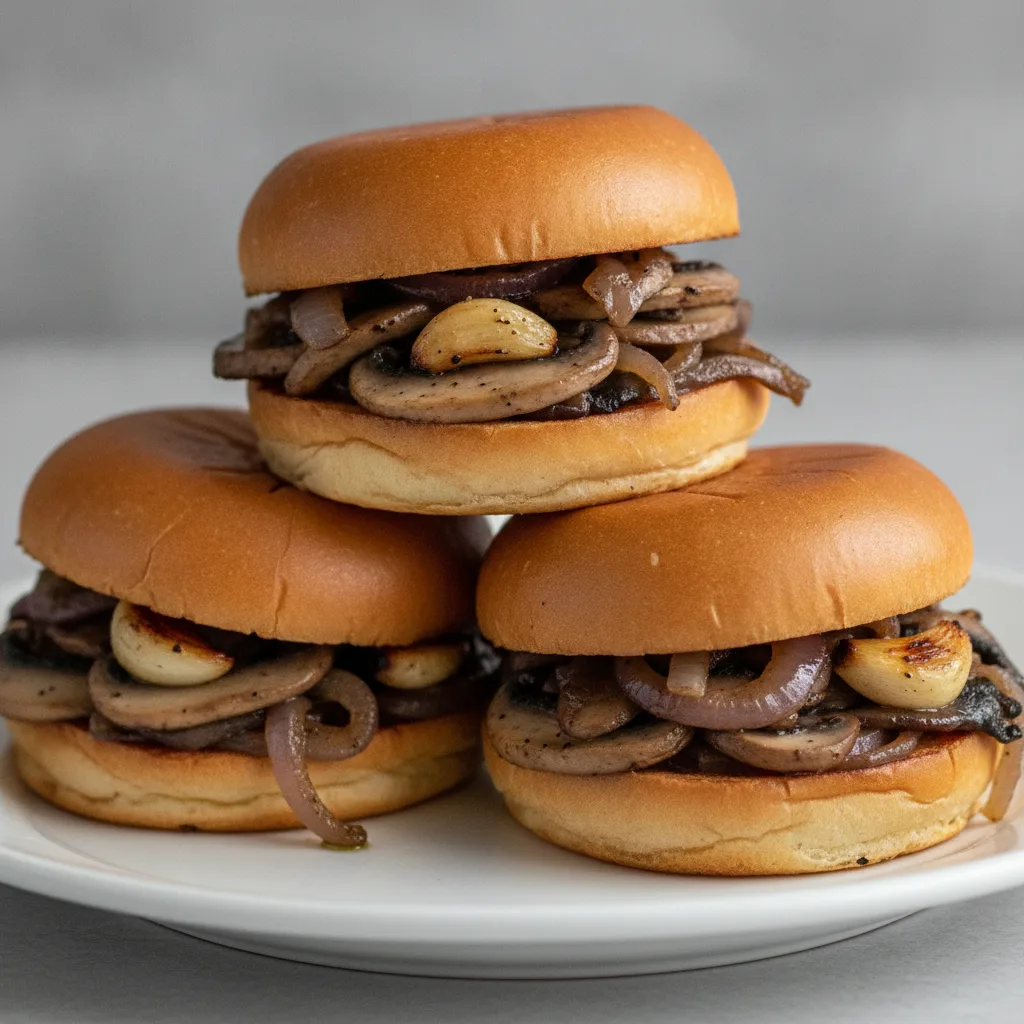 No Cheese Vegetarian Fungo Sliders No Cheese Vegetarian Fungo Sliders