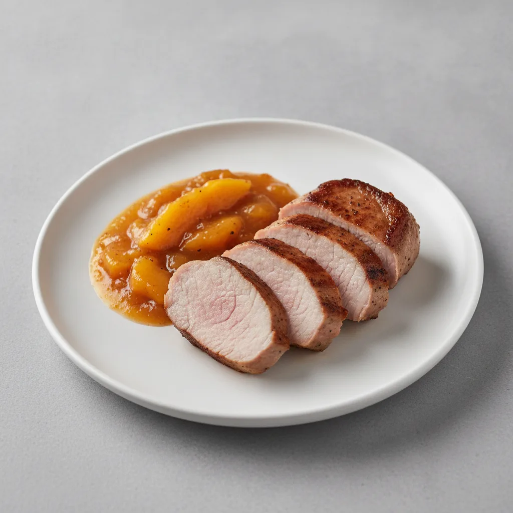 Pork Loin with Peach Chutney
