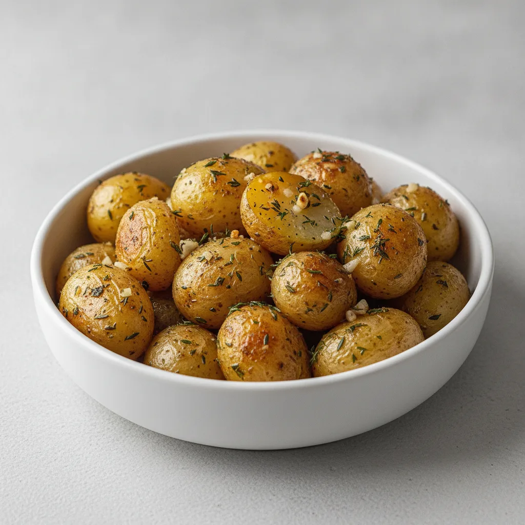 Garlic Herb Roasted Baby Potatoes