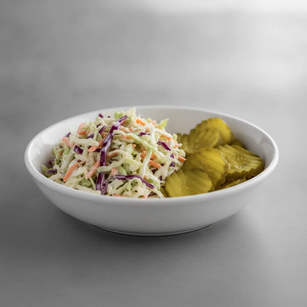 Side Pickles and Coleslaw Side Pickles and Coleslaw