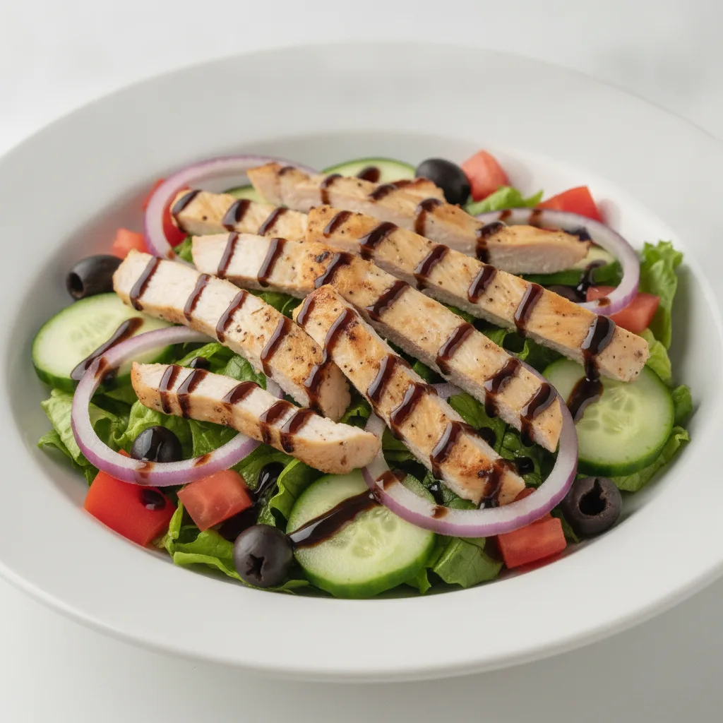 Garden Salad - Balsamic With Chicken Salad Garden Salad - Balsamic With Chicken Salad