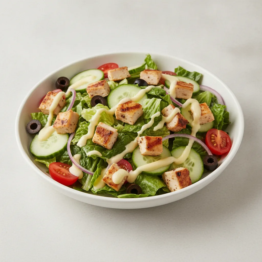 Garden Salad - Caesar With Chicken Salad Garden Salad - Caesar With Chicken Salad