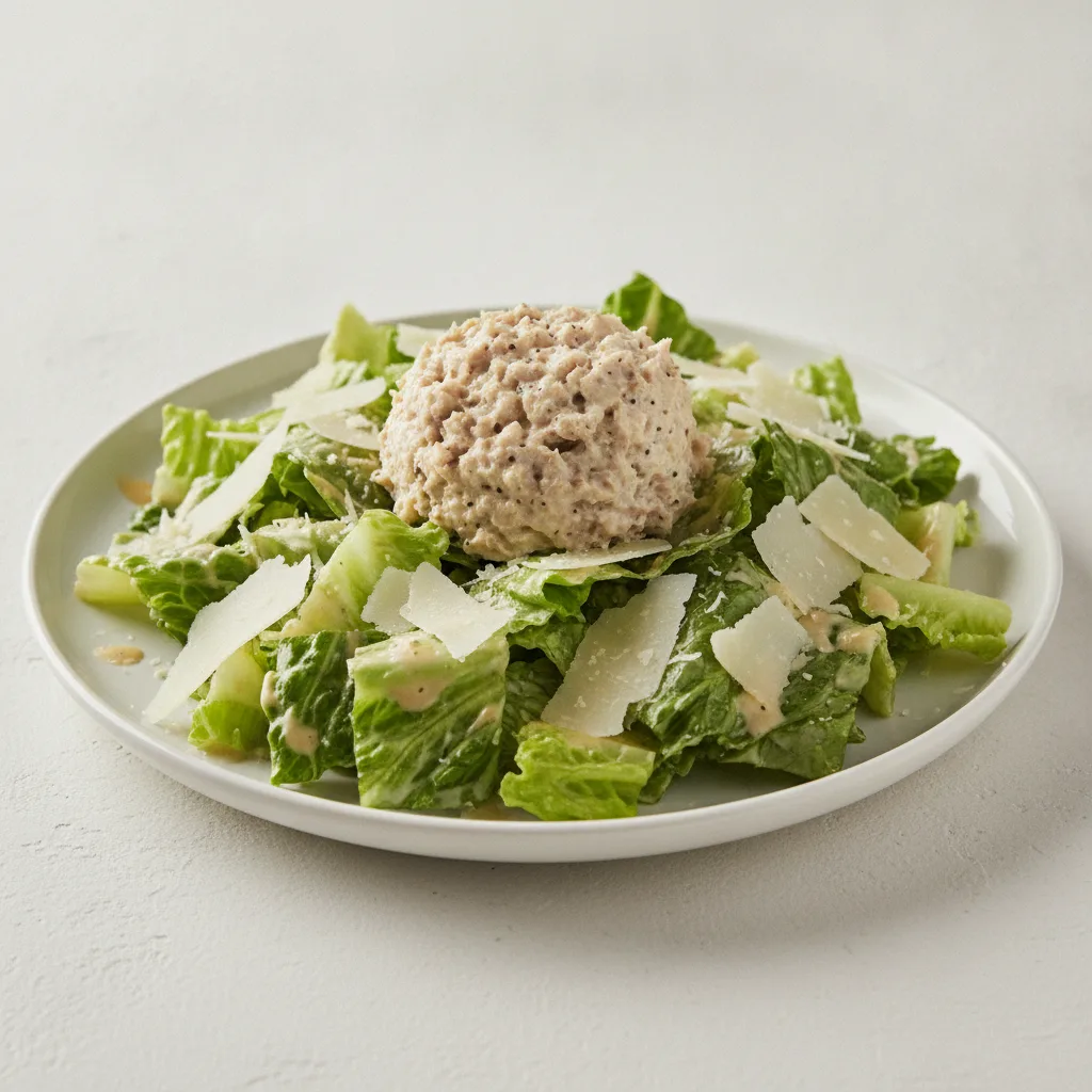 Caesar Salad With Tuna Salad Caesar Salad With Tuna Salad