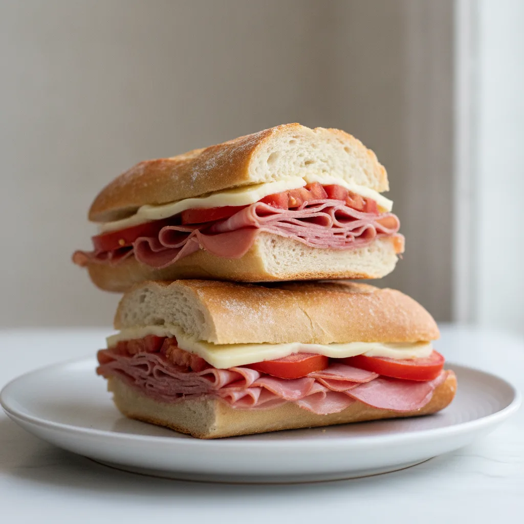 Ham and Tomato Sandwich
