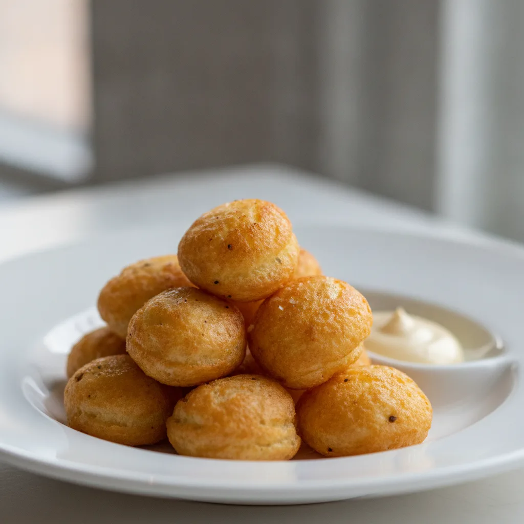 Crispy Potato Puffs with White Truffle Essence