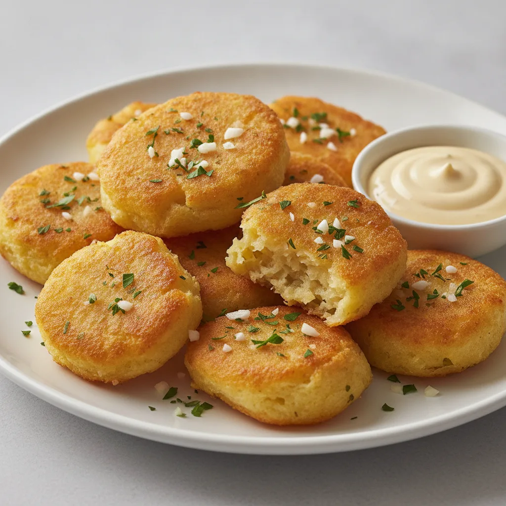 Crispy Potato Puffs with Garlic and Parsley