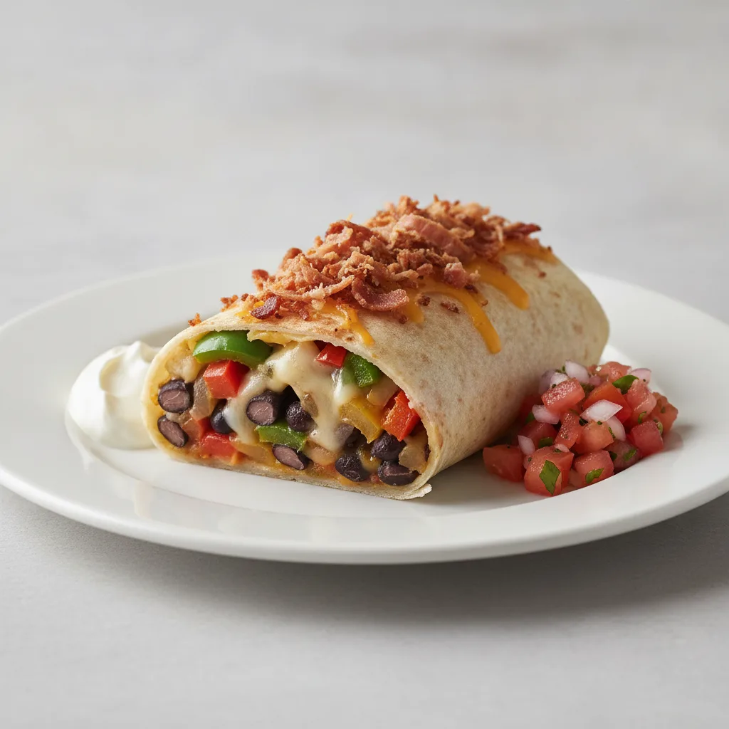 Southwest Burrito with Pork Bacon Southwest Burrito with Pork Bacon