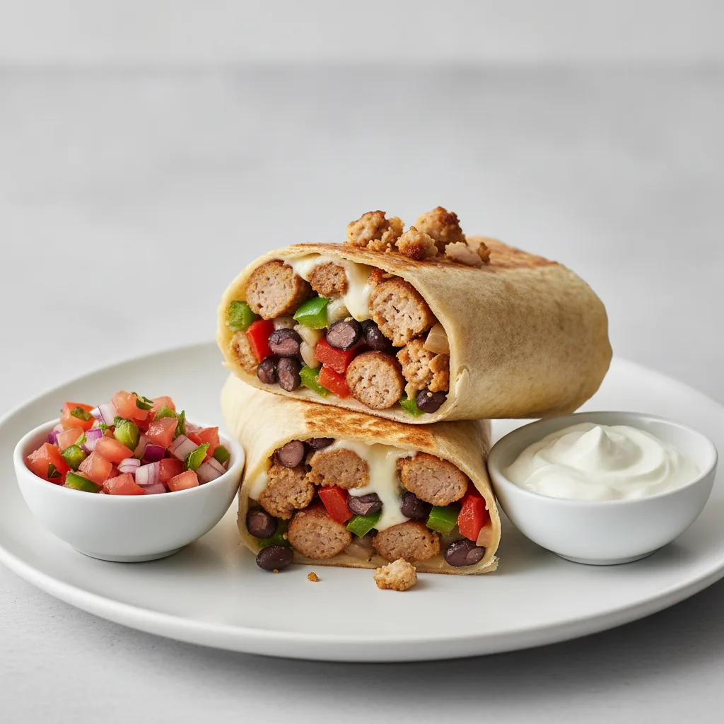 Southwest Burrito with Turkey Sausage Southwest Burrito with Turkey Sausage