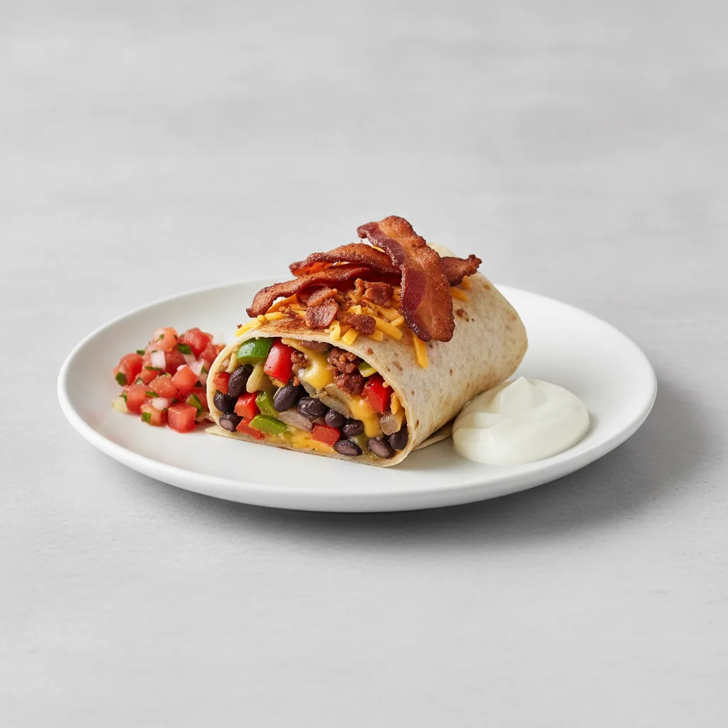 Southwest Burrito with Tempeh Bacon Southwest Burrito with Tempeh Bacon
