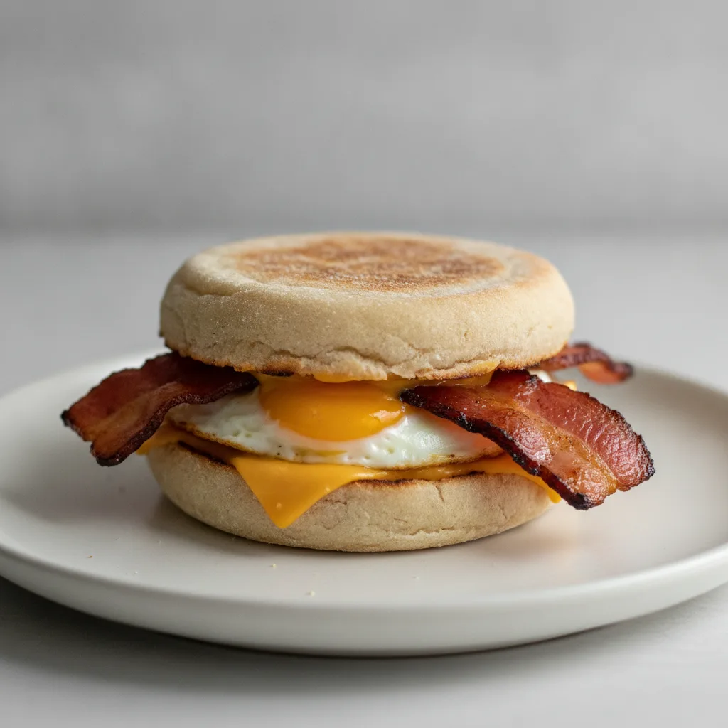 Breakfast Sandwich — Pork Bacon, Egg and Cheese Breakfast Sandwich — Pork Bacon, Egg and Cheese