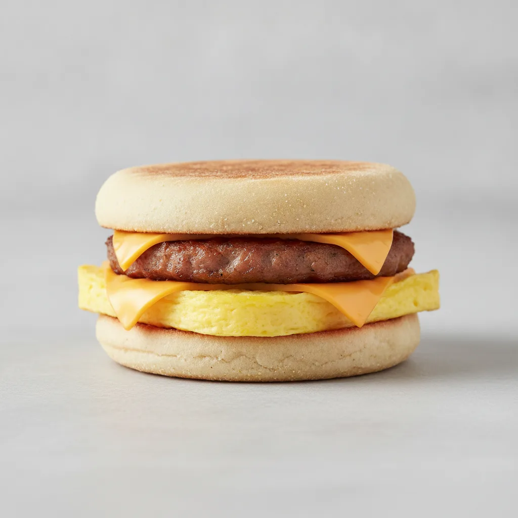 Breakfast Sandwich — Pork Sausage, Egg and Cheese Breakfast Sandwich — Pork Sausage, Egg and Cheese