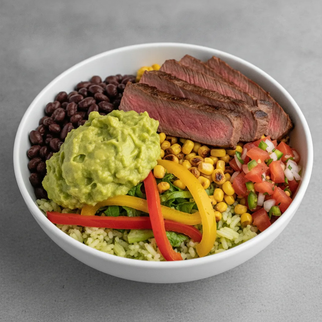 Burrito Bowl with Seared Steak Burrito Bowl with Seared Steak
