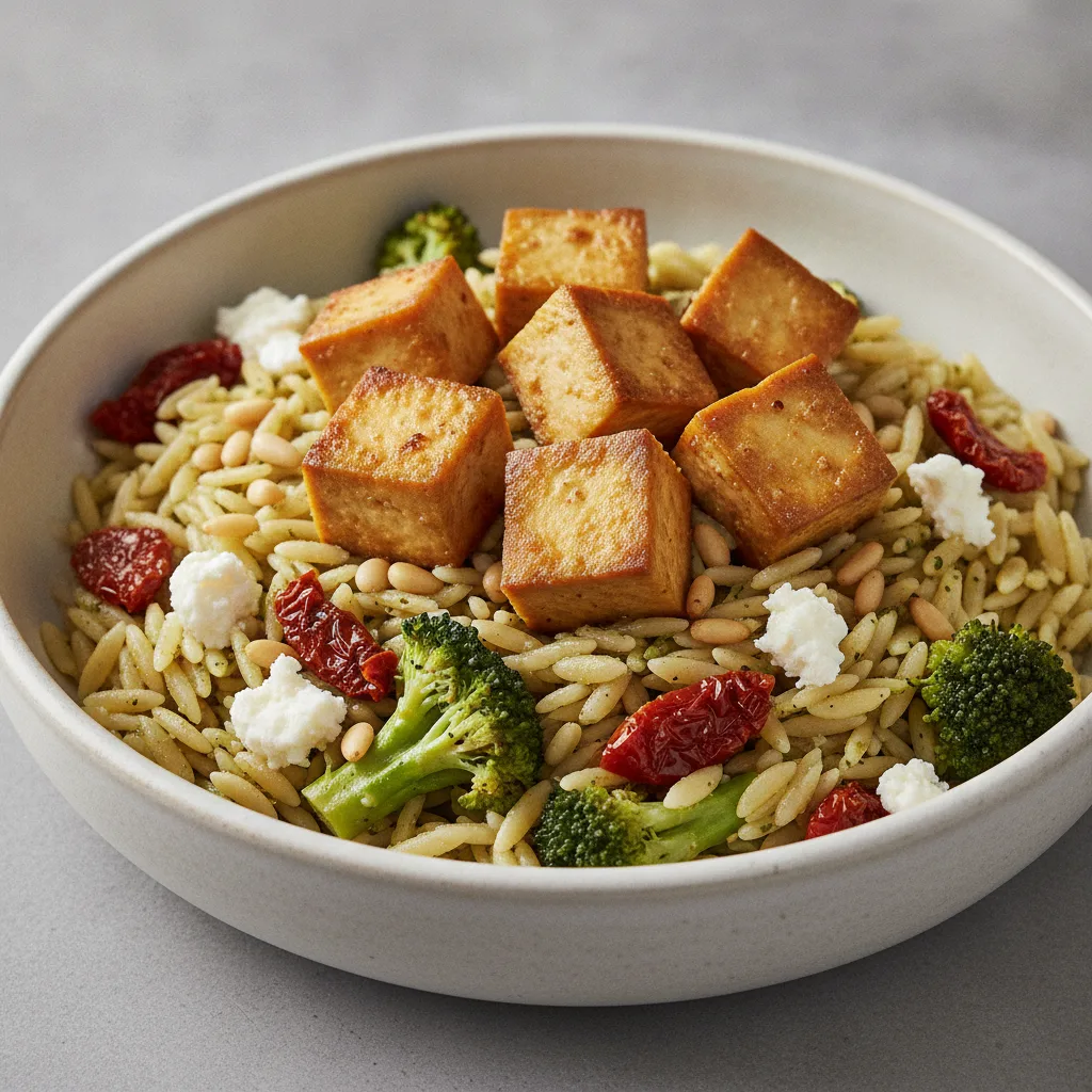 Orzo Bowl with Marinated Tofu Orzo Bowl with Marinated Tofu