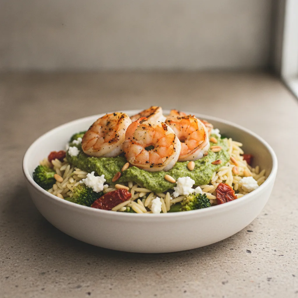 Orzo Bowl with Grilled Shrimp Orzo Bowl with Grilled Shrimp