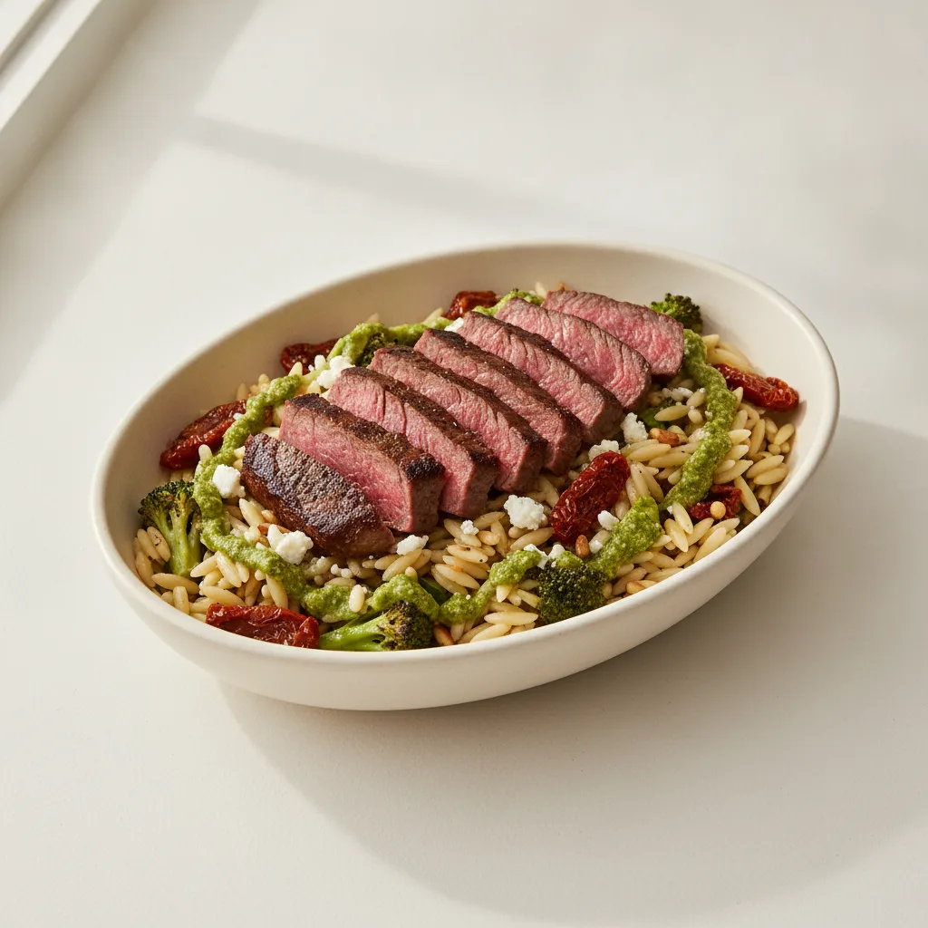 Orzo Bowl with Seared Steak Orzo Bowl with Seared Steak