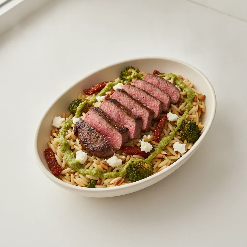 Orzo Bowl with Seared Steak Orzo Bowl with Seared Steak
