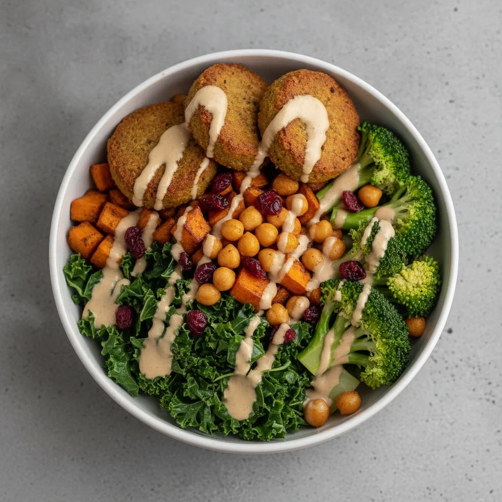 Buddha Bowl with Baked Falafel Buddha Bowl with Baked Falafel