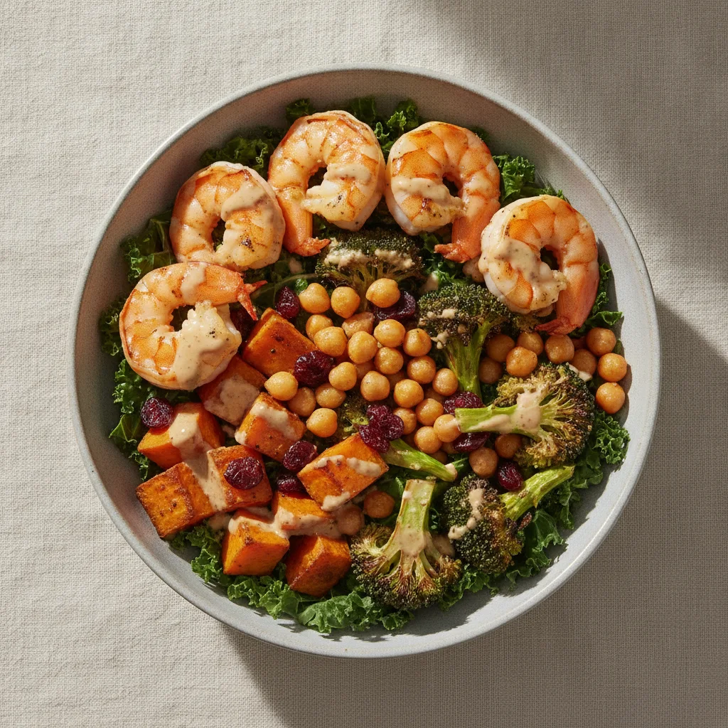 Buddha Bowl with Grilled Shrimp Buddha Bowl with Grilled Shrimp